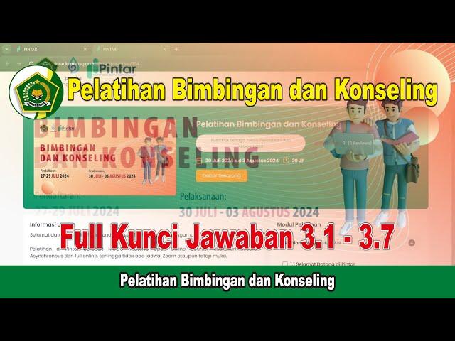 Full Kunci Jawaban Pelatihan Bimbingan dan Konseling