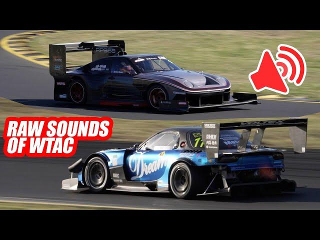 Raw Car Sounds of World Time Attack Challenge 2023 - Speakers Up