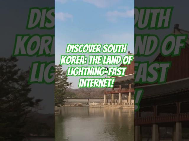 Discover South Korea: The Land of Lightning-Fast Internet! #SouthKorea #FastestInternet #TravelVideo