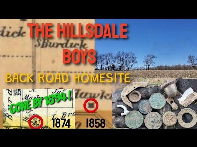 Metal Detecting With The Hillsdale Boys BACK ROAD HOMESITE !