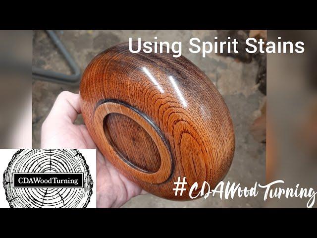 Woodturning | Chestnut Bowl | finished with Chestnut Products Spirit Stains (Black + Orange)