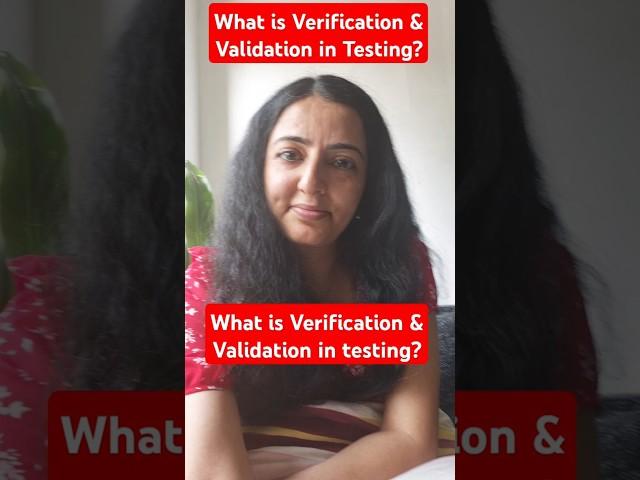 What is Verification & Validation in testing? #interview  #interviewpreparation #shortsviral