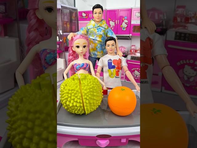 Satisfying With Unboxing Doll Kitchen Set Toys, ASMR Video #shorts
