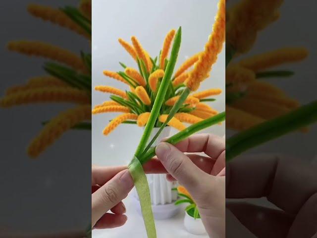 Ear of rice flowers tutorial#handmade #diy #gift #diyflower #craft  #giftideas #flowers #diygift