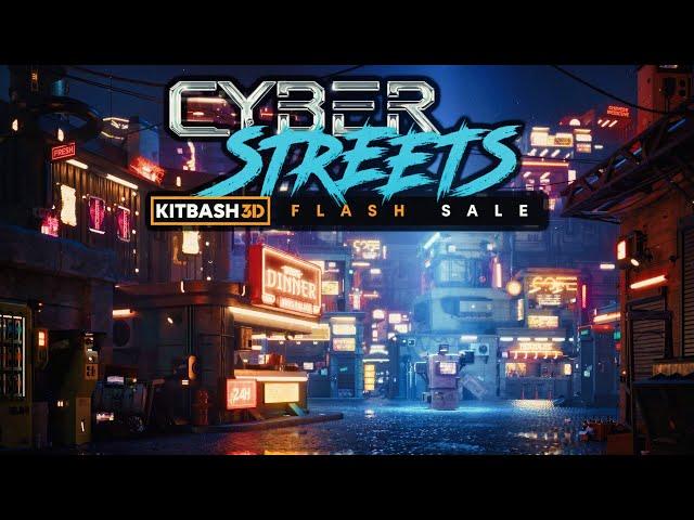 KitBash3D Cyber Streets Flash Sale -- A New Kind of Humble Bundle