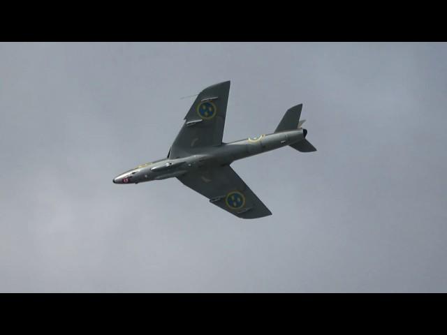 Försvarsmaktens flygdag 2018 J 34 HUNTER Swedish Air Force