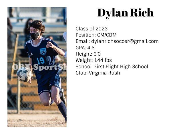 Dylan Rich - Class of 2023 CM - 2020/2021 Soccer Highlights