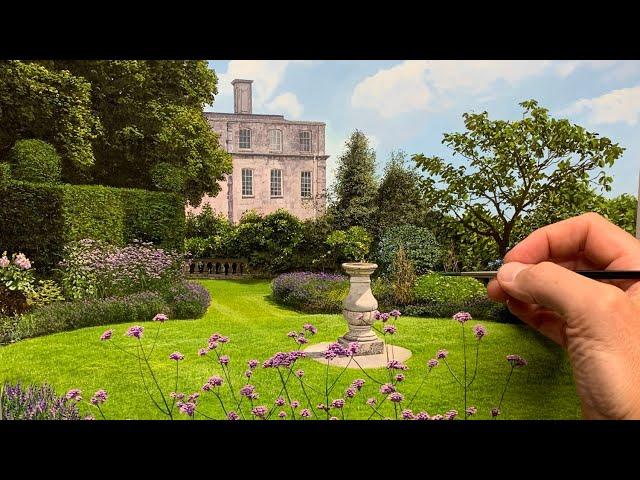 Painting a House and Garden with oil! | Time lapse | Episode 236