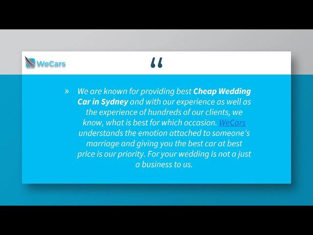 weCars | Hire Cars in Sydney