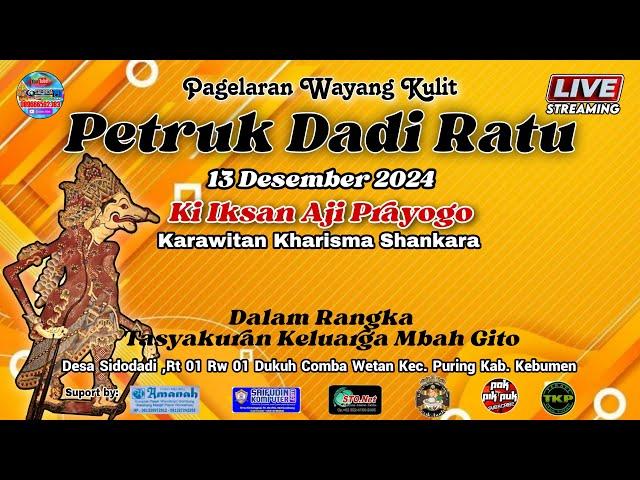 LIVE Wayang Kulit  KI DALANG IKSAN AJI PRAYOGO LAKON PETRUK DADI RATU