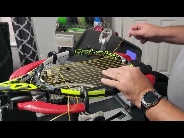 2022 Babolat Pure Aero Step-by-step stringing instructions one piece