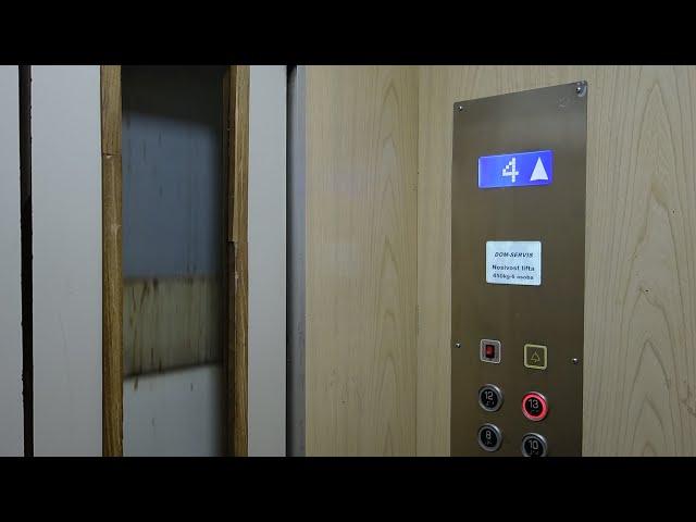 1960s Daka (mb Dom servis) 2-speed elevators @ Narodnog fronta, 26 (Novi Sad, Serbia)