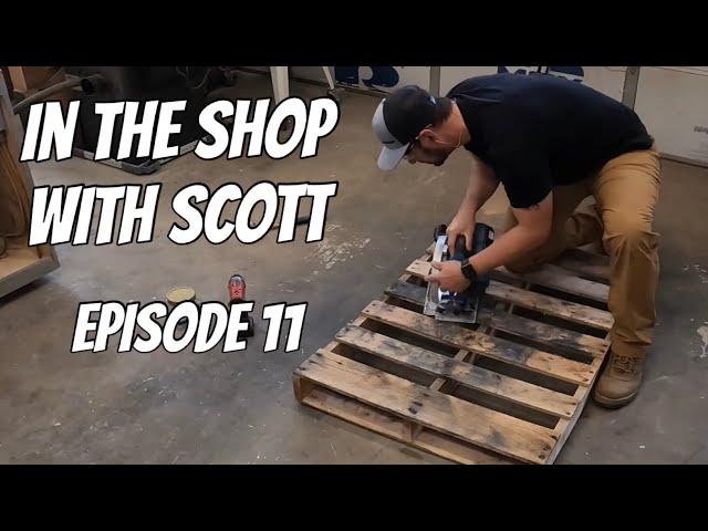 In the shop with Scott! Episode 11  net build and pallet tree