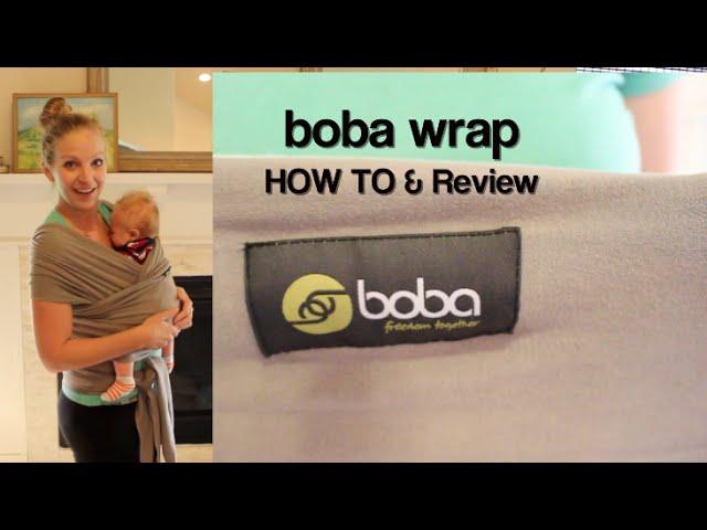 Boba Wrap Classic Baby Carrier - HOW TO Use/Tie and Review