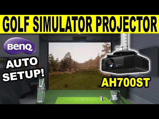 BEST Golf Simulator Projector? BenQ AH700ST Review (FAST & Easy Auto Setup!)