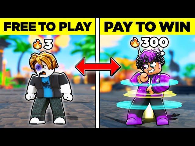 PAY TO WIN Vs. FREE TO PLAY Accounts...(Roblox BedWars)