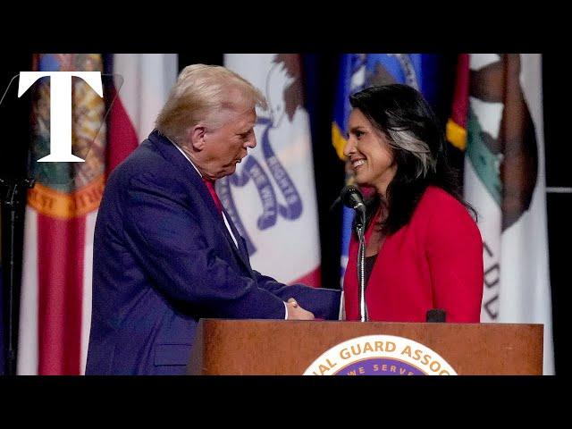 Ex-Democrat Tulsi Gabbard endorses Donald Trump in presidential race