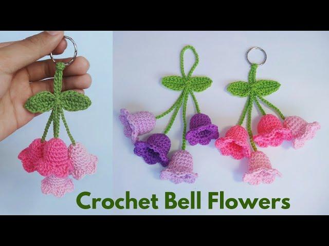 Crochet Lily of the Valley Flower Keychain || Bell Flower Crochet for Beginners