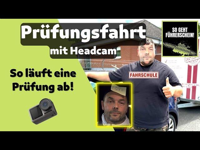 Praktische Prüfungsfahrt komplett mit Headcam - Tipps für die Fahrprüfung! Simulationsfahrt