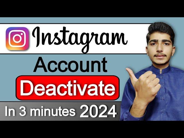 Instagram Account Deactivate kaise kare | How to deactivate instagram account 2024