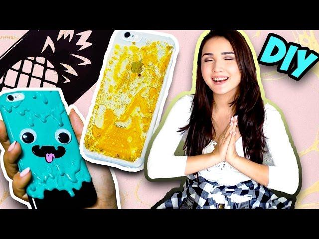 DIY: ЧЕХЛЫ ДЛЯ ТЕЛЕФОНА своими руками 5 СПОСОБОВ! ПРОСТО и СТИЛЬНО