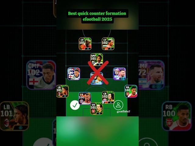 Best quick counter formation efootball 2025 #efootball #efootball2025