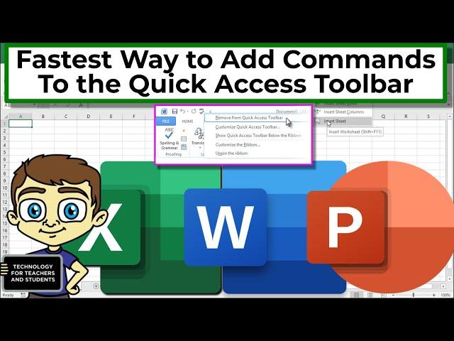 Quickly Customize the Quick Access Toolbar in Excel, Word, and PowerPoint