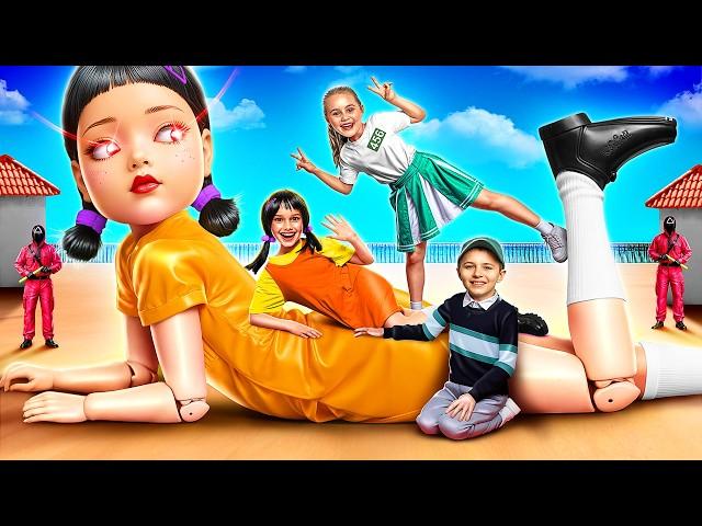 Мы Попали в Школу Игры в Кальмара! Мы Сыграли в Игру в Кальмара в Реальной Жизни
