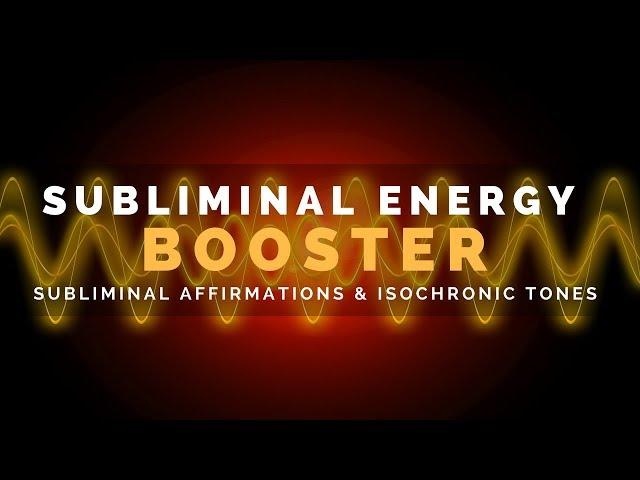 SUBLIMINAL ENERGY BOOSTER | Feel Wide Awake & Energetic With Subliminal Affirmations | Short Version