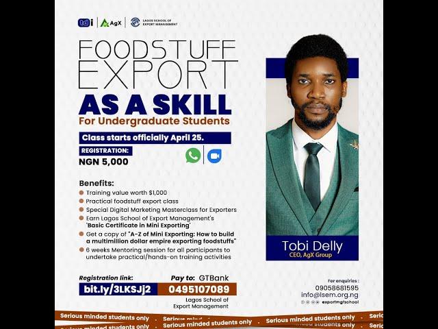Introduction to Foodstuff Exporting 1