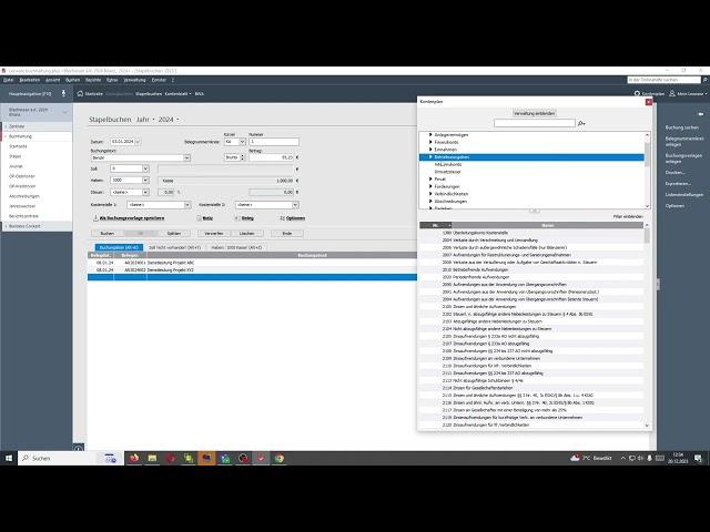 Buchungsmaske und Buchen in #lexware buchhaltung - Kasse, Erlöse, Aufwendungen, Umsatzsteuer