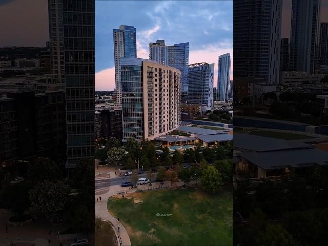 4k Building City of Austin Texas With Amazing Skyview