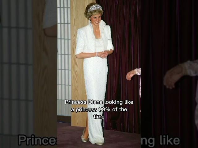 Princess Diana looking like a princess 99% of the time vs that 1% #shorts