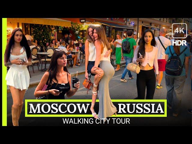  Walking Tour Russia Moscow  With Hot Russian Girls 2024 4K HDR