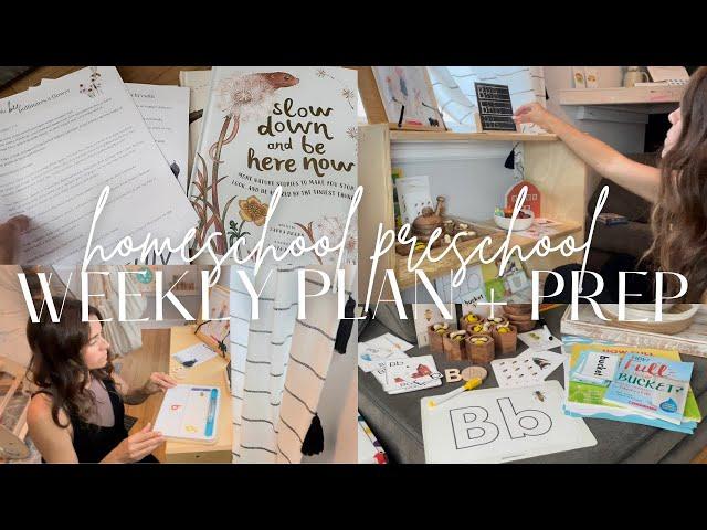 Teaching Preschool: Homeschool plan + prep with me