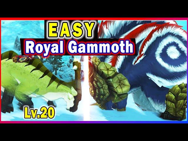 How to defeat ROYAL GAMMOTH with Lv.20 Aptonoth WITHOUT Armor, Talisman, or Items | MH Stories 2