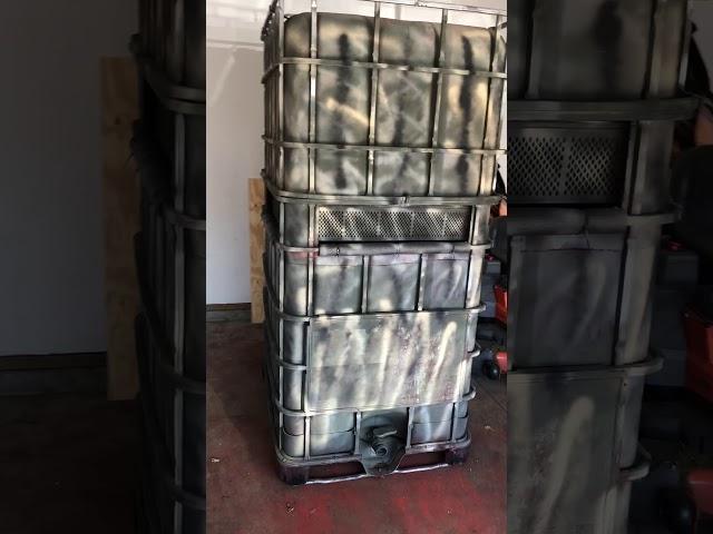 Deer Blind made for under $100 with IBC Totes