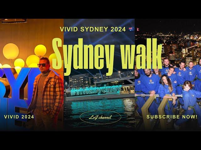 VIVID sydney 2024 !! Sky walk sydney tower || Exploring sydney city