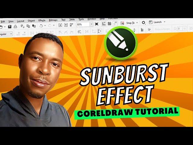 How to create sunburst effect with coreldraw | Coreldraw tutorial 2023