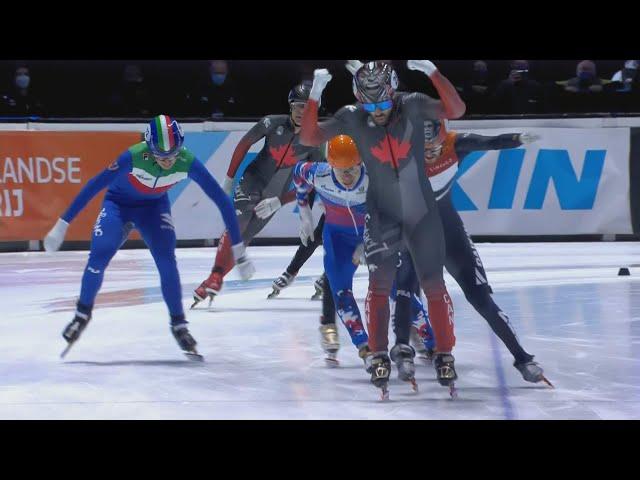 Canada's Charles Hamelin captures 3rd career 1,500m World Speed Skating Championship title