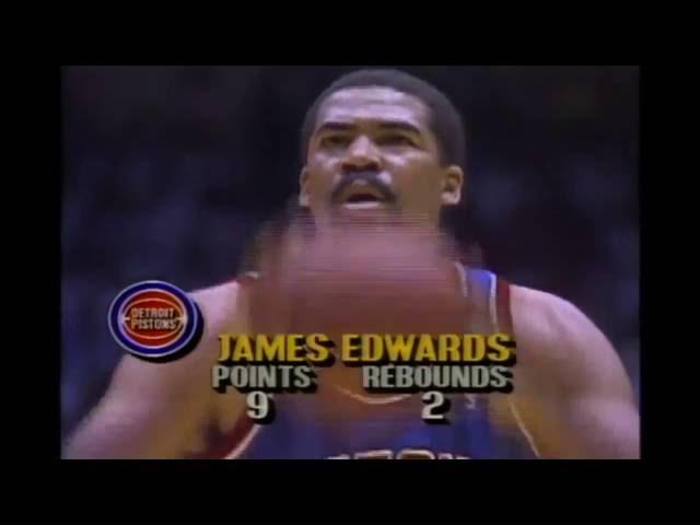 James Edwards Dunks Over Two Lakers at Once