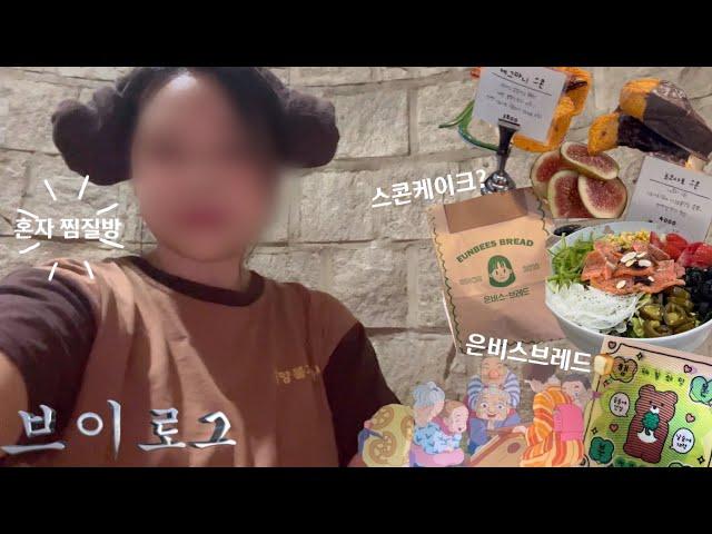 (vlog) 취준생 브이로그| 은비스브레드 스콘케이크|혼자 찜질방 가기|임영웅의 도시(?)