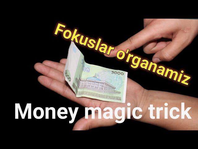 SHOK QILADIGON FOKUS O'RGANAMIZ! OSON O'RGANASIZ СГИБАНИЕ КУПЮР (ФОКУС), MONEY MAGIC TRICK REVEALED,