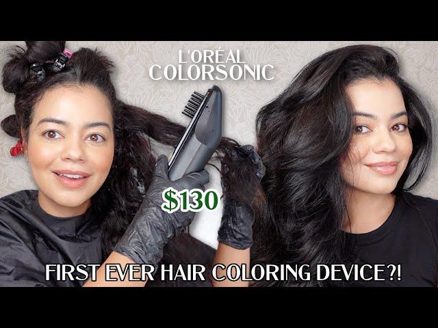 FIRST EVER HAIR COLORING DEVICE?!  THIS L'OREAL COLORSONIC DYES YOUR HAIR FOR YOU!  WORTH $130?!