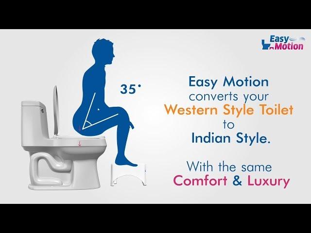 Easy Motion Stool | Convert Western Toilet to Indian Toilet