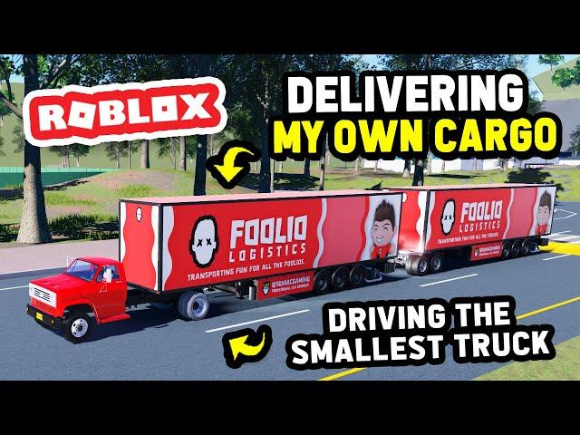 Delivering MY CARGO with The SMALLEST TRUCK In ROBLOX TRUCKING EMPIRE