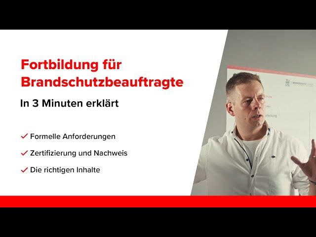 Pflicht Fortbildung für Brandschutzbeauftragte | Was ist gefordert?