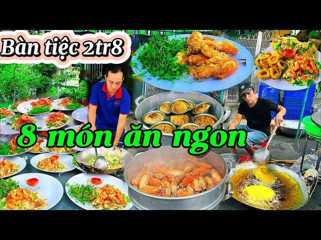 Món ăn ngon đãi tiệc 90 : khai vị bốn món ,Tôm Càng Rang Muối Quảng Châu ăn Ngon Lạ Miệng