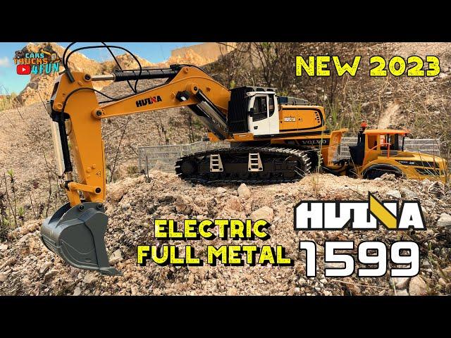 New Huina 1599 RC Excavator | Unboxing & Fist Drive | @CarsTrucks4Fun