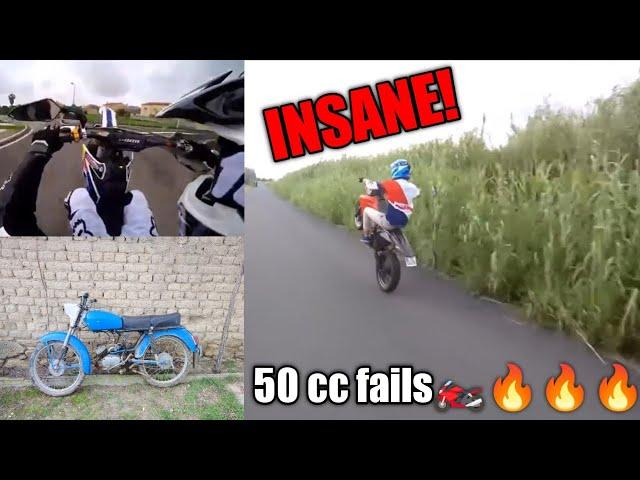 INSANE 50cc fail and crashes!!!️